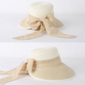 투톤햇왕골모자 썬캡 투톤햇 햇빛가리개모자 밀짚모자