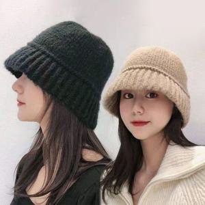 밑단니트벙거지 버킷햇 털벙거지 페도라 패션 헌팅캡