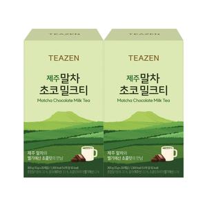 티젠 제주 말차 초코 밀크티 20스틱*2박스