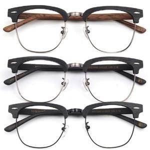WB-07145 하금테 안경테 4종 일본 앤티크 우드