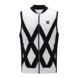 [어뉴골프] 남성M HYBRID SWEATER VEST_WH
