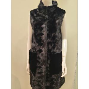 [모라도]밍크배색알파카울조끼MMW0VT520