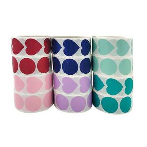 하트 동그라미 롤 스티커 LM-0210