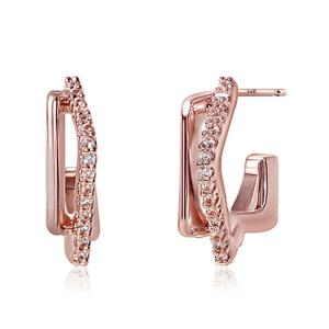 [루브르파리] 14k G.F 디모트 스퀘어 반링 귀걸이 EA2930