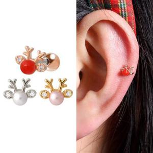 써지컬 크리스마스 성탄절 루돌프 사슴 뿔 피어싱