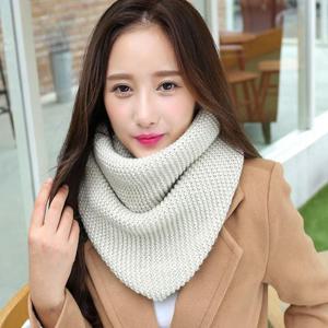 니트 넥워머 아이보리 여성용 남자목도리 롱머플러