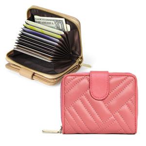 카드지갑 블루마운트 SS103 천연양가죽 퀄팅 여성지갑