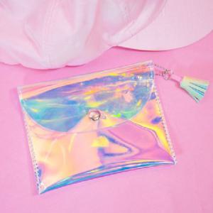 똑딱이지갑 레이 저레더 똑딱이 카드지갑 화이트2OC