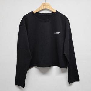 [제인코트(스포츠)]에어터치 크롭 긴팔티 ENA3407-BK