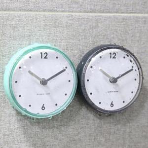 흡착 방수 미니시계 모던그레이