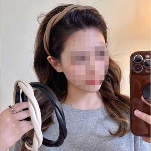 크로스 PU가죽 트위스트 헤어 밴드 머리띠 3컬러 고급