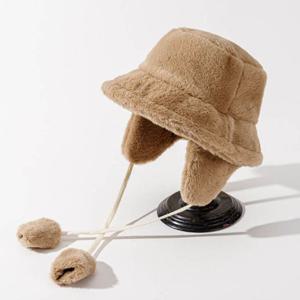 여성 탈부착 겨울 귀달이 퍼 벙거지 모자 패션 방한모