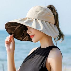 여성 자외선 차단 여름 등산모자 돌돌이 넓은챙 썬캡