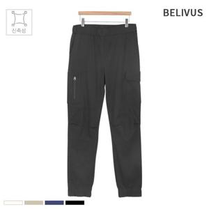 빌리버스 남성 조거 팬츠 BYG002 밴딩 10부 스판 카고 바지