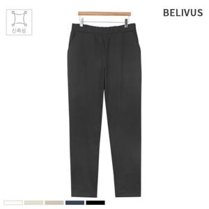 빌리버스 남성 바지 BYG007 밴딩 10부 스판 일자 팬츠