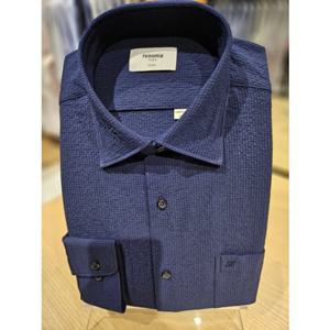 [레노마 일반핏] ROSSG0-007 2종 노아이롱 서커스판솔리드 봄 여름긴소매 셔츠 남방 [밑단일자]