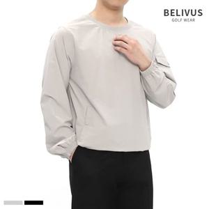 빌리버스 골프웨어 남성 아노락 맨투맨 라운드 티셔츠 BADT005