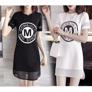 여름원피스 여자 데일리 편한 예쁜 반팔 망사 미니 원피스 치마