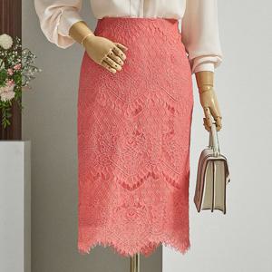 [한정/특가] 스칼렛 레이스 H라인 스커트_B2402SK019A_M