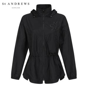 [세인트앤드류스] 여성 별 심볼 허리 스트링 홑겹 바람막이