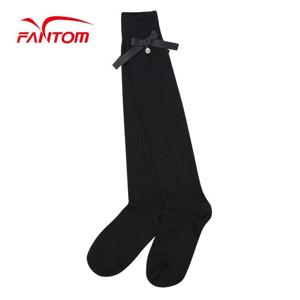 [팬텀] 여성 참 포인트 리본 디테일 니삭스