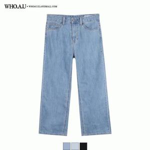 후아유 여성 와이드 쿨 데님