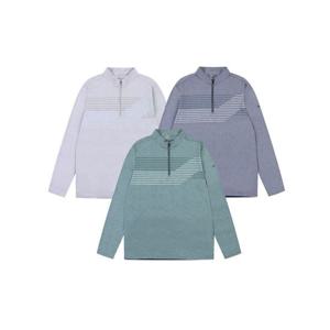 콜핑 LD18 남자 봄 하이쿨 멜란지 등판메쉬 긴팔집업티 KVT4347M