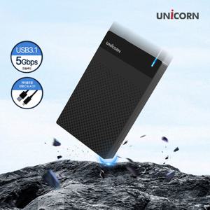 유니콘 USB3.1C to A 유무선 외장하드케이스 3.5인치 슬라이드조립HDD-500V