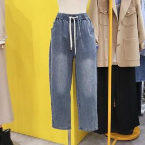 르피타 DP01 끈밴딩 배기 청바지 L245UJE406