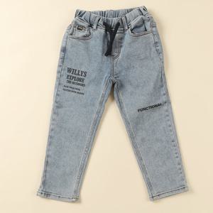 [지프키즈]레터링 배기핏 데님팬츠 KM3DPU738