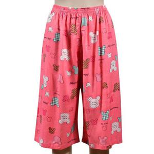 여성 쫀쫀밴딩 데일리 캐릭터 디자인 7부 파자마 바지