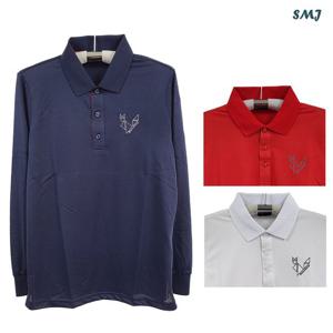 [에스엠진]SMJ1765 남자 긴팔 카라 쿨 티셔츠 중년남성 봄 초가