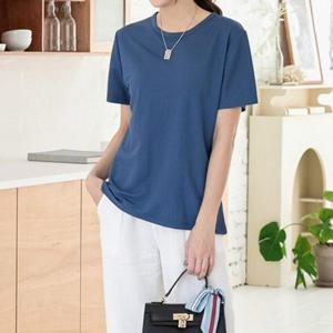 빅사이즈미시옷 306J084S 슬림 여성큰옷 반팔티 빅사이즈 빅사이