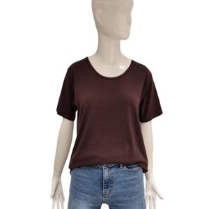 [에이비에프지]U넥 반팔 티셔츠 ADY5QK32G