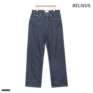 빌리버스 남자 청바지 와이드 데님 생지 여름 팬츠 BTJ008