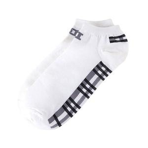 남성용 바닥체크 발목양말 남자양말 흰색1켤레