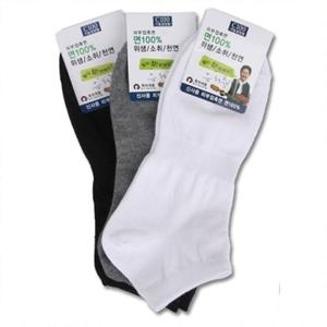 남자 무지 고탈력 발목 밴드 면양말