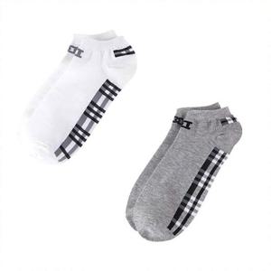 남자 발바닥 체크 무늬 발목 패션 양말 5켤레 묶음