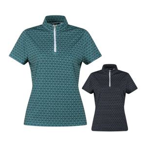 아날도바시니 여성 체인 패턴 반팔 골프셔츠 ABWTS42308