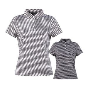 아날도바시니 여성 이니셜 패턴 반팔 골프셔츠 ABWTS42307