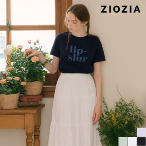 [지오지아 여성] 여성 레터링 그래픽 반팔티 A (AFC2TR1101_A)