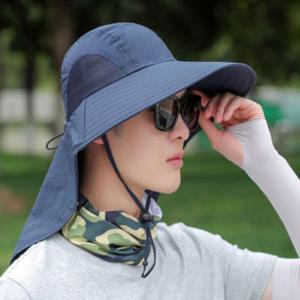 남여공용 여름 자외선 차단 농부 모자 넓은챙 스트링