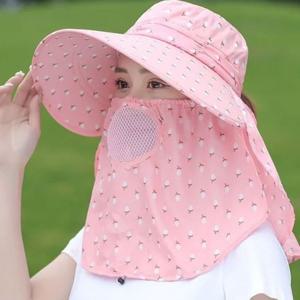 과수원 농촌 텃밭 주말농장 자외선차단 여성 썬캡