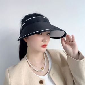 하이드 자외선차단 돌돌이 썬캡 블랙 접이식선캡