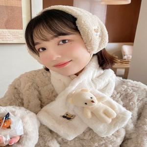 뽀글이 겨울 귀마개 곰돌이 양털귀마개 방한 귀돌이