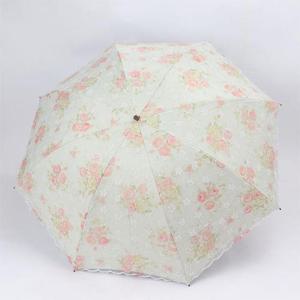 벚꽃 꽃잎 자동 레이스 양산 암막 햇빛 여름 양우산