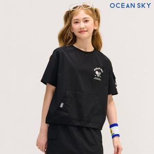 [오션스카이]여아 포켓 장식 반팔 티셔츠-DBJG5863D03