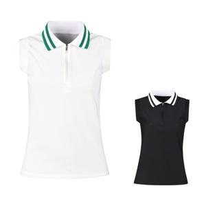 럭스골프 여성 반집업 민소매 골프셔츠 MDG4M602W