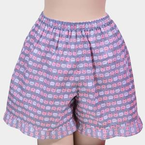 여성 엠보 5부 캐릭터 파자마 여름 시원한 잠옷 바지