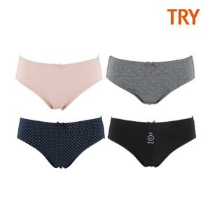 [트라이] 여성 숯 미디 위생 팬티 4종 택1